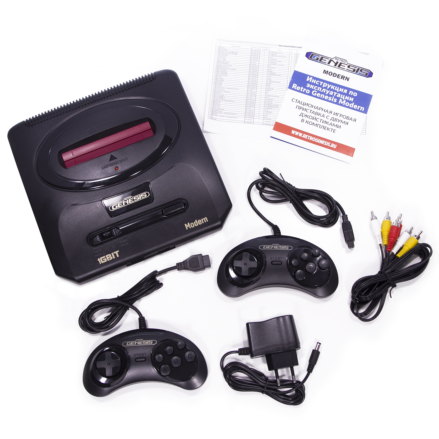 Игровая приставка для детей Retro Genesis SEGA Modern (PAL Edition) + 170 игр / 2 проводных джойстика - фото 2