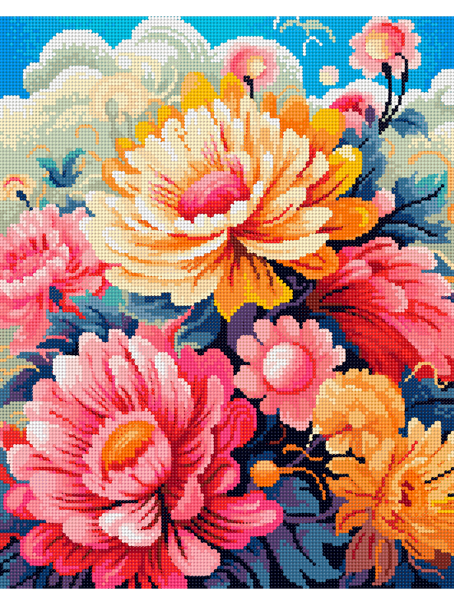 Алмазная мозаика Art on Canvas Цветочный бум в ассортименте - фото 2