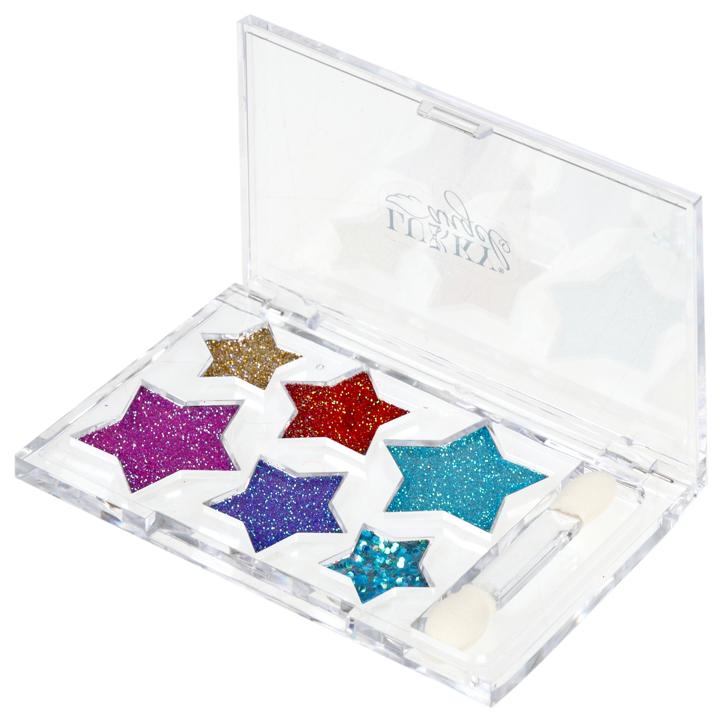 Тени для век LUKKY Angel с блёстками палетка Звездочки 6 цветов с аппликатором 5,4 г - фото 5