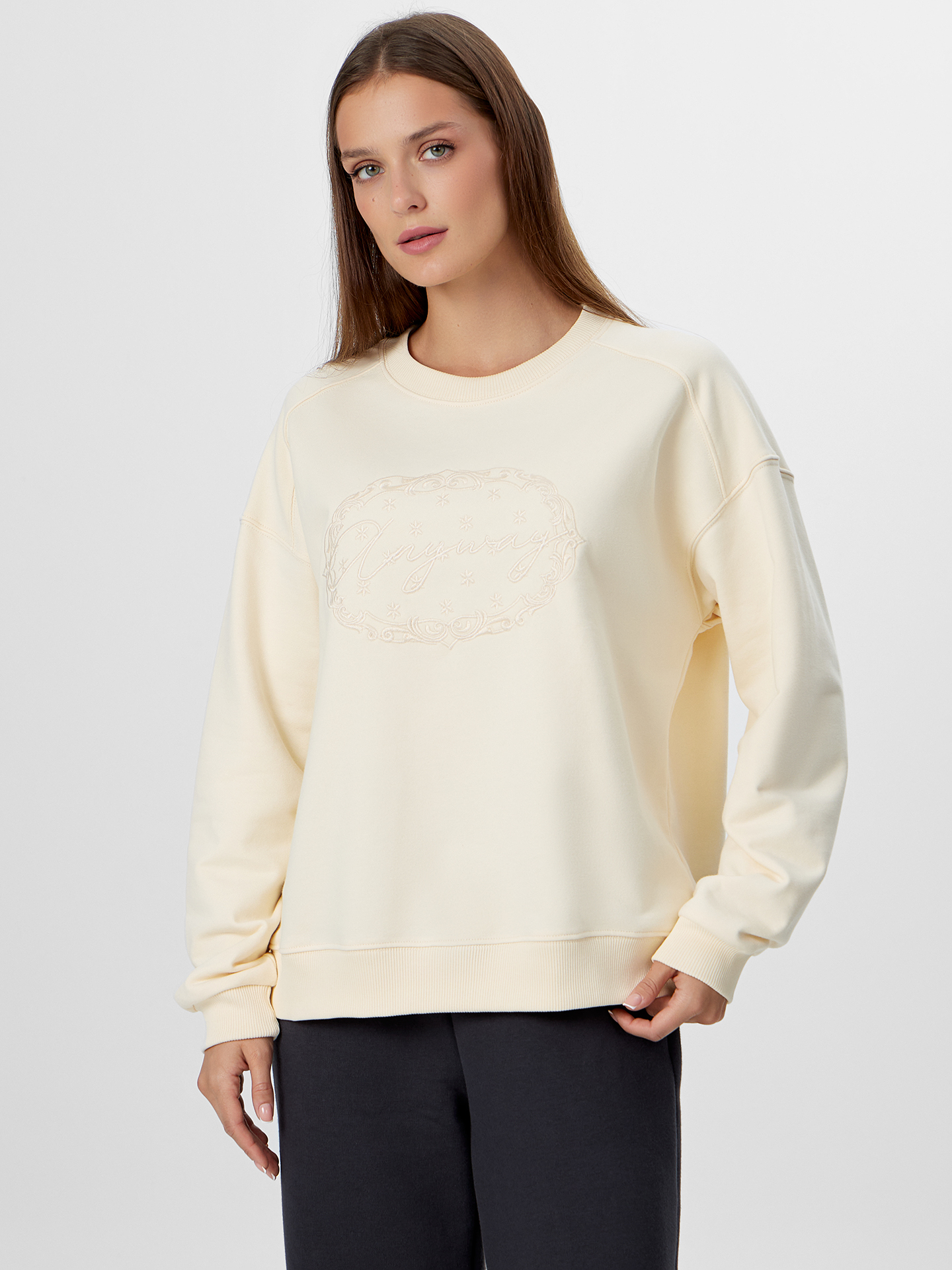 Свитшот Mark Formelle (Марк Формэль) 122969/сливочное масло - фото 1