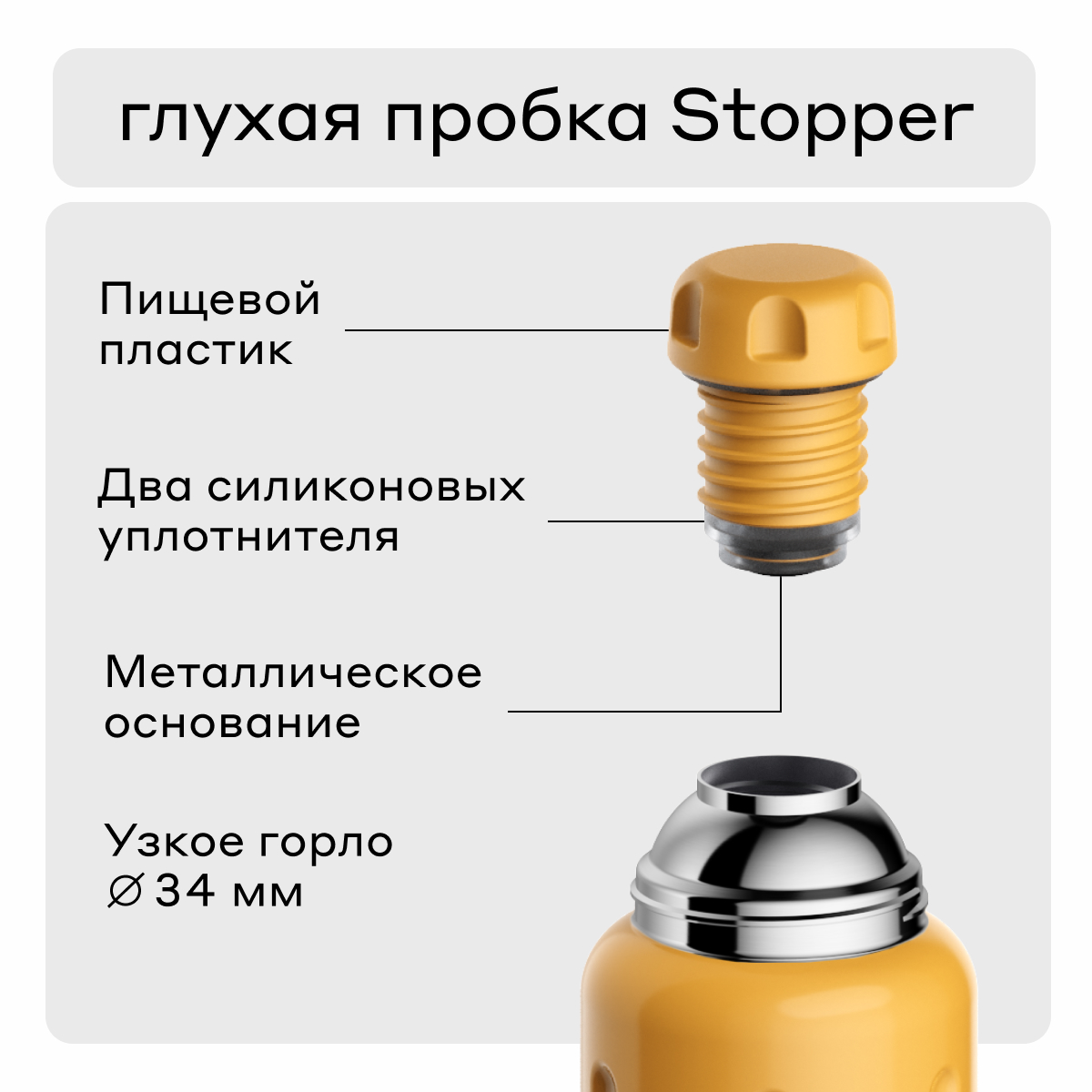 Термос Flask 1 литр для напитков Bobber Flask оранжевый - фото 4