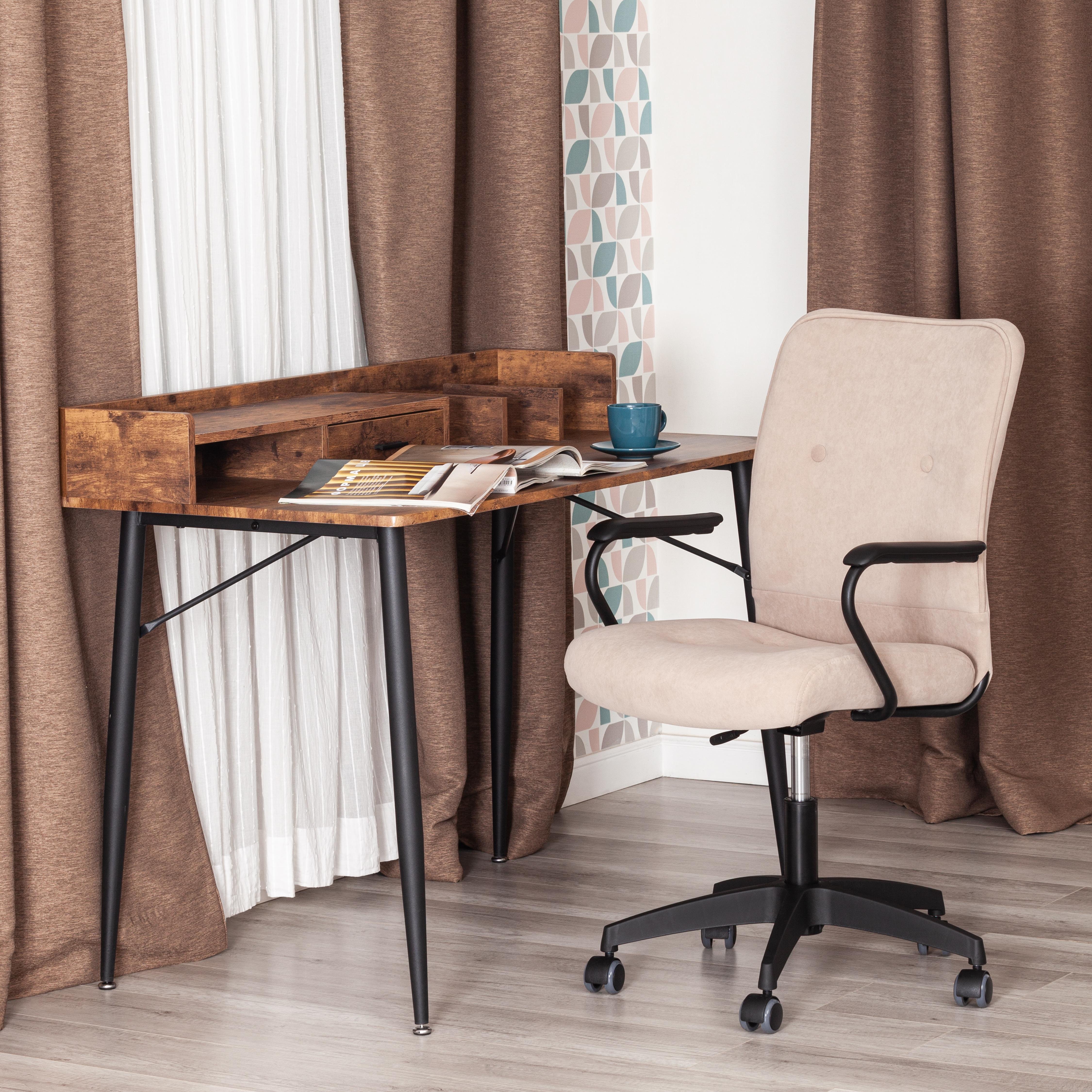 Компьютерное кресло TETCHAIR флок бежевый - фото 9