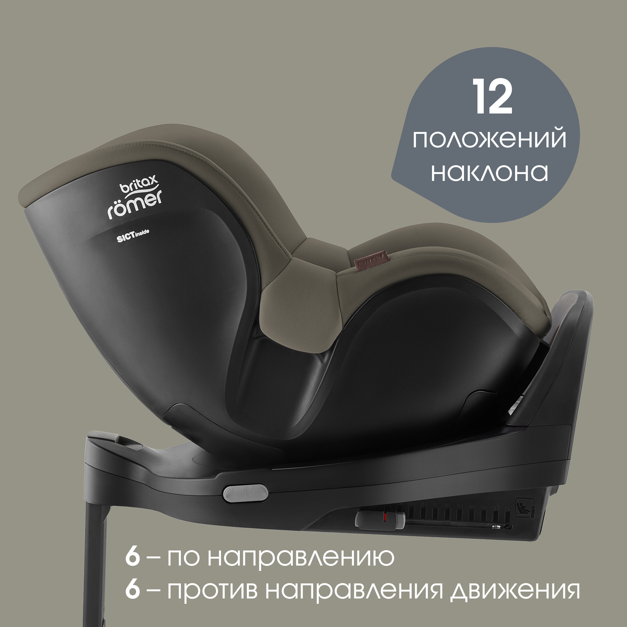 Автокресло Britax Roemer Dualfix Pro M Lux Urban Olive Isofix 0+/1 (0-18 кг) хаки - фото 6