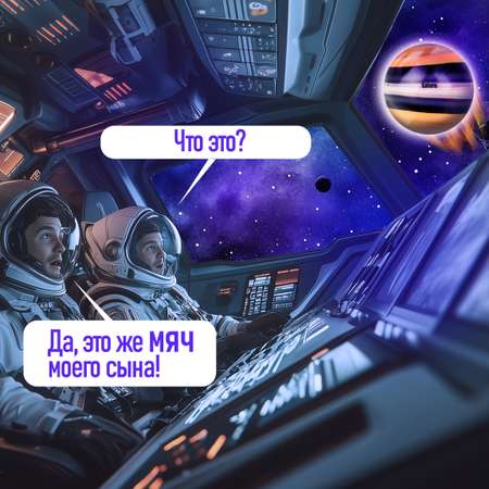 Мяч детский moon ball Крутой Замес 1TOY Сатурн попрыгунчик лунный галактический мон бол