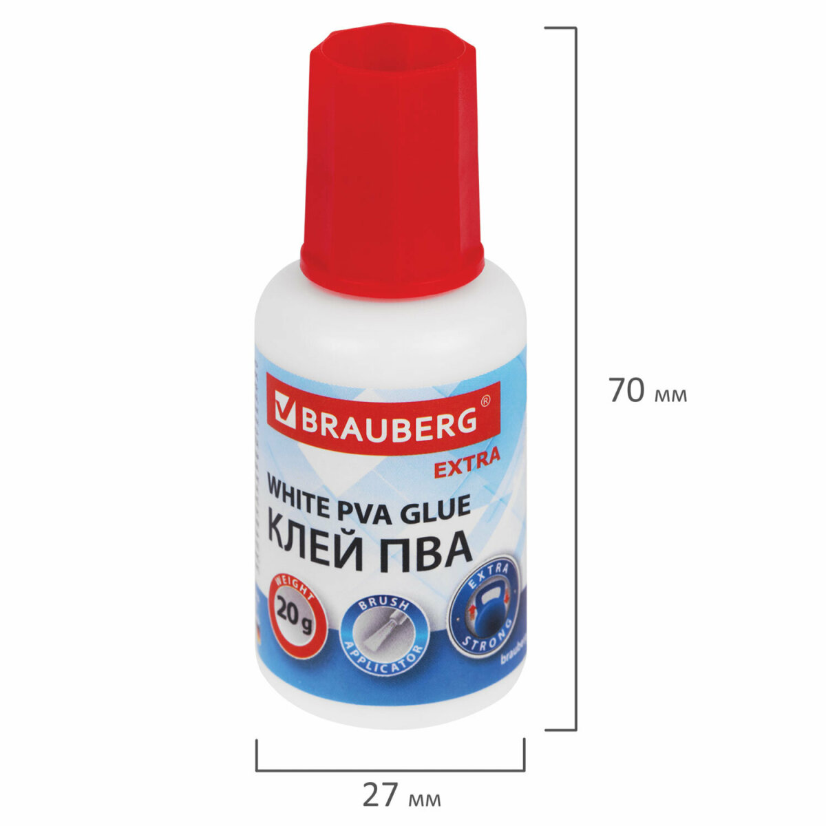 Клей ПВА Brauberg 3 шт. - фото 6