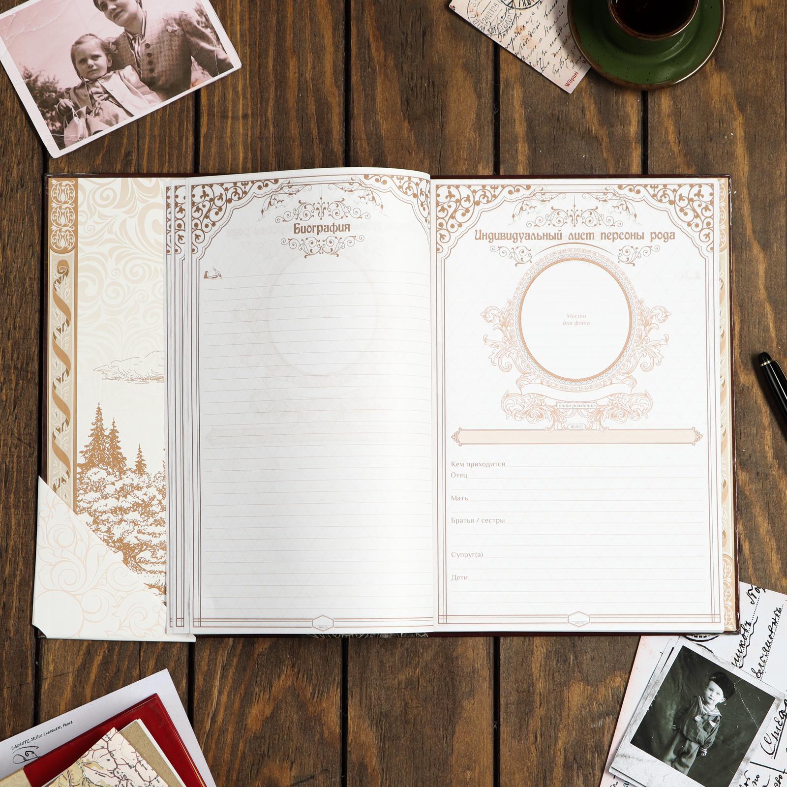 Родословная книга Sima-Land «Семейная летопись» 100 страниц 22 х 31 см - фото 7