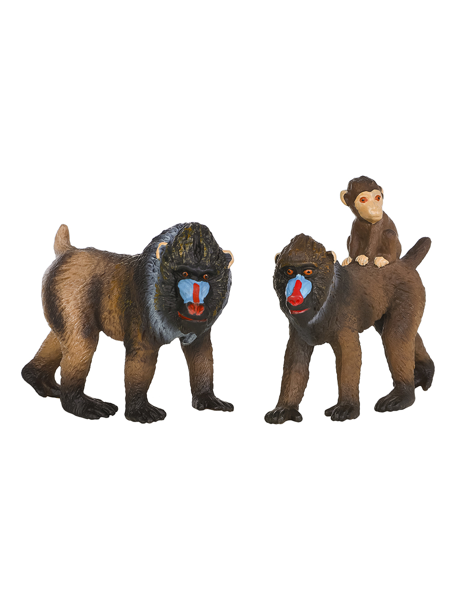 Игровой набор Masai Mara Семья обезьян мандрил - фото 7