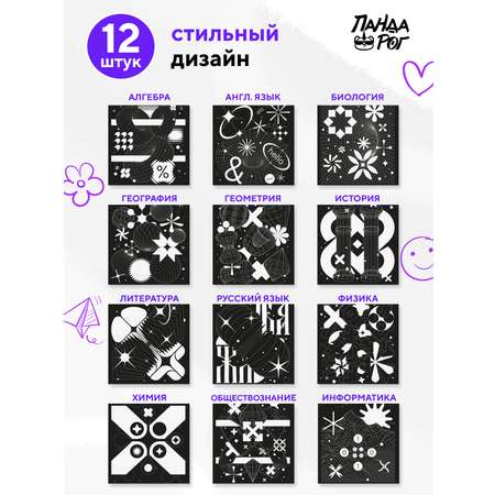 Тетрадь ПАНДАРОГ 48 лист. 12 шт. в ассортименте