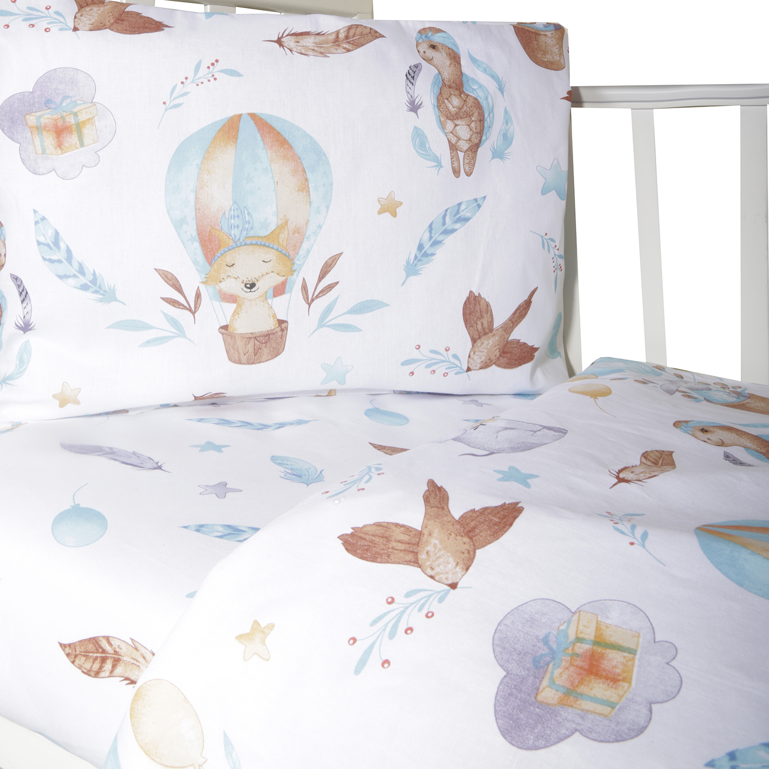 Комплект постельного белья Babyton Воздушные сны 3 предм. - фото 6