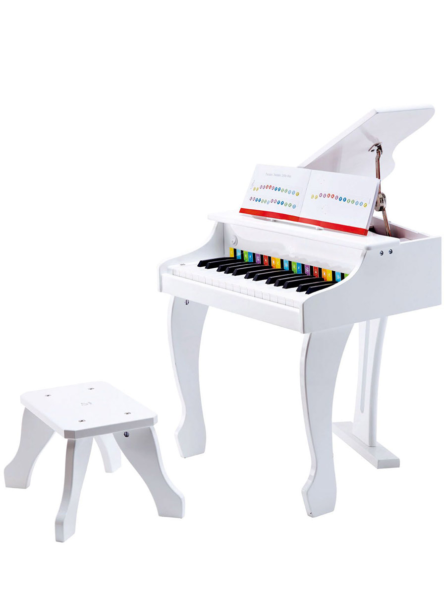 Игрушка музыкальная Hape Рояль пианино Делюкс белый пианино - фото 8