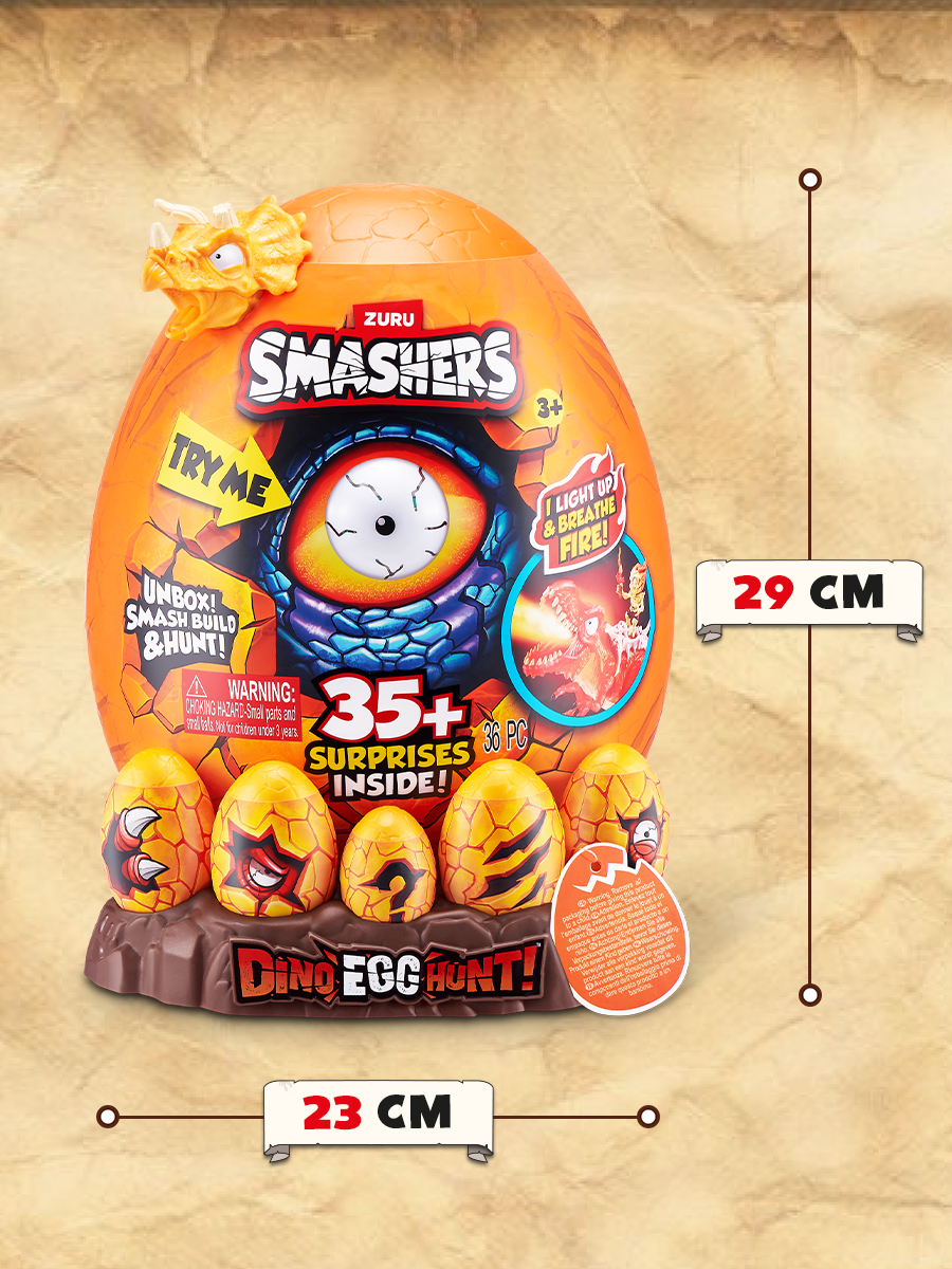 Игровой набор Zuru Smashers Dino Egg hunt в ассортименте - фото 3
