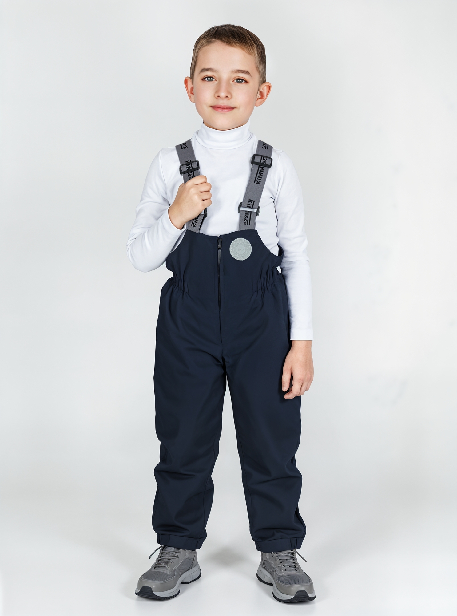 Полукомбинезон KiMMi co К-150860-017 синий - фото 5