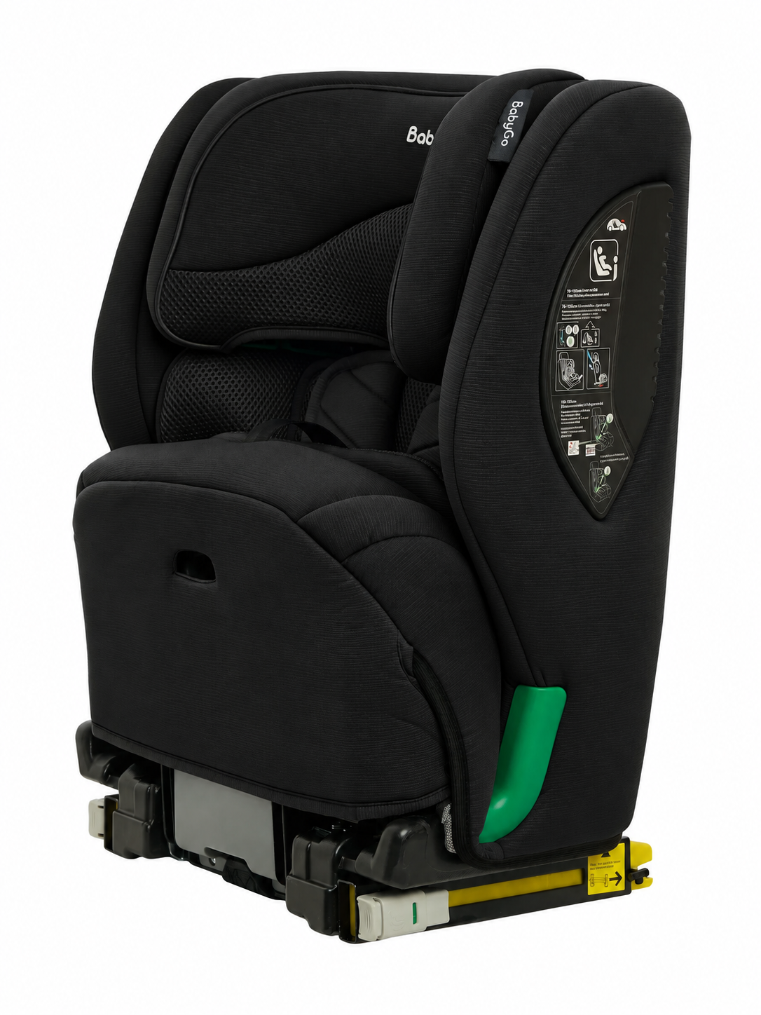 Автокресло BabyGo Flex Isofix 1/2/3 (9-36 кг) черный - фото 16