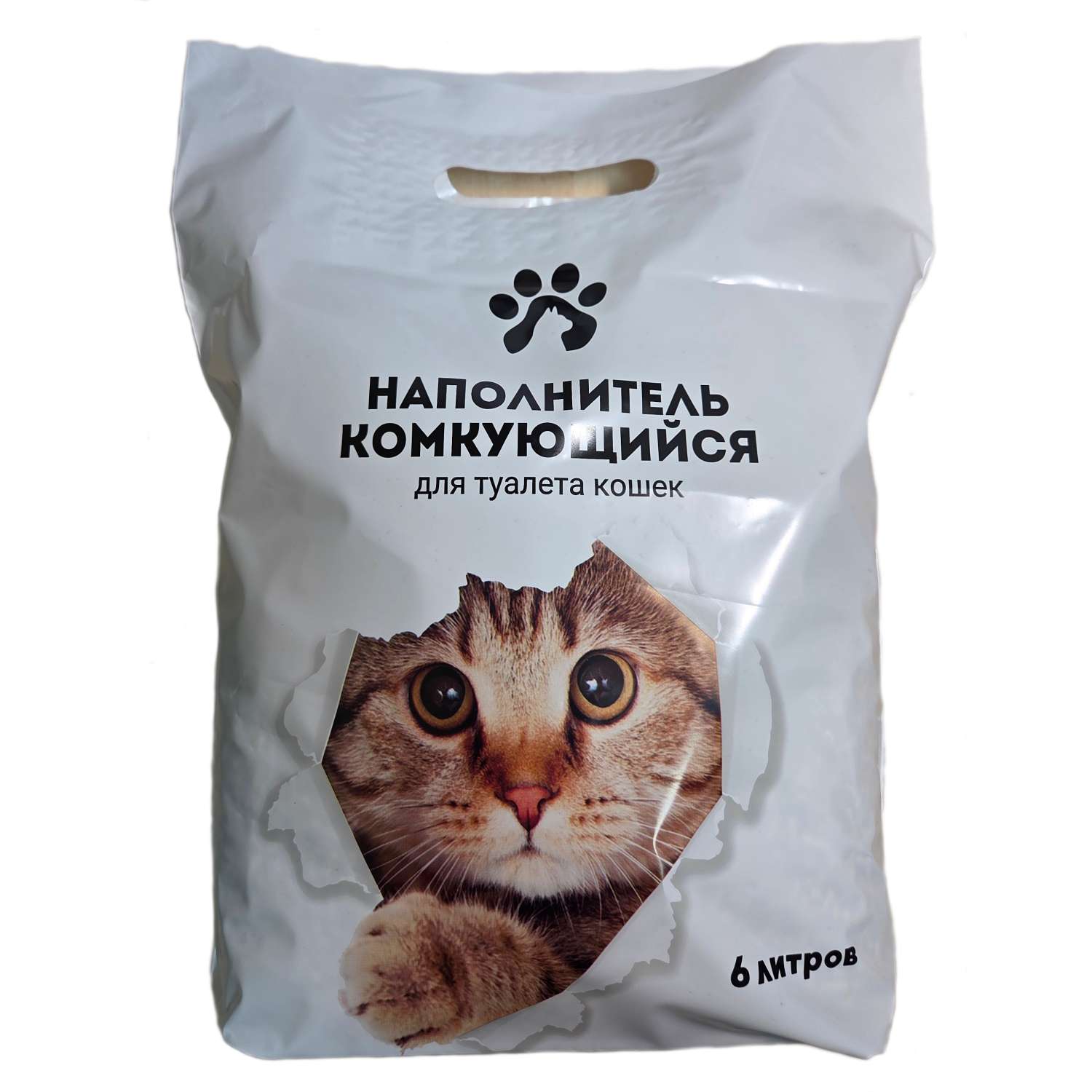 Наполнитель . 2.5кг 6 л комкующийся, минеральный - фото 1