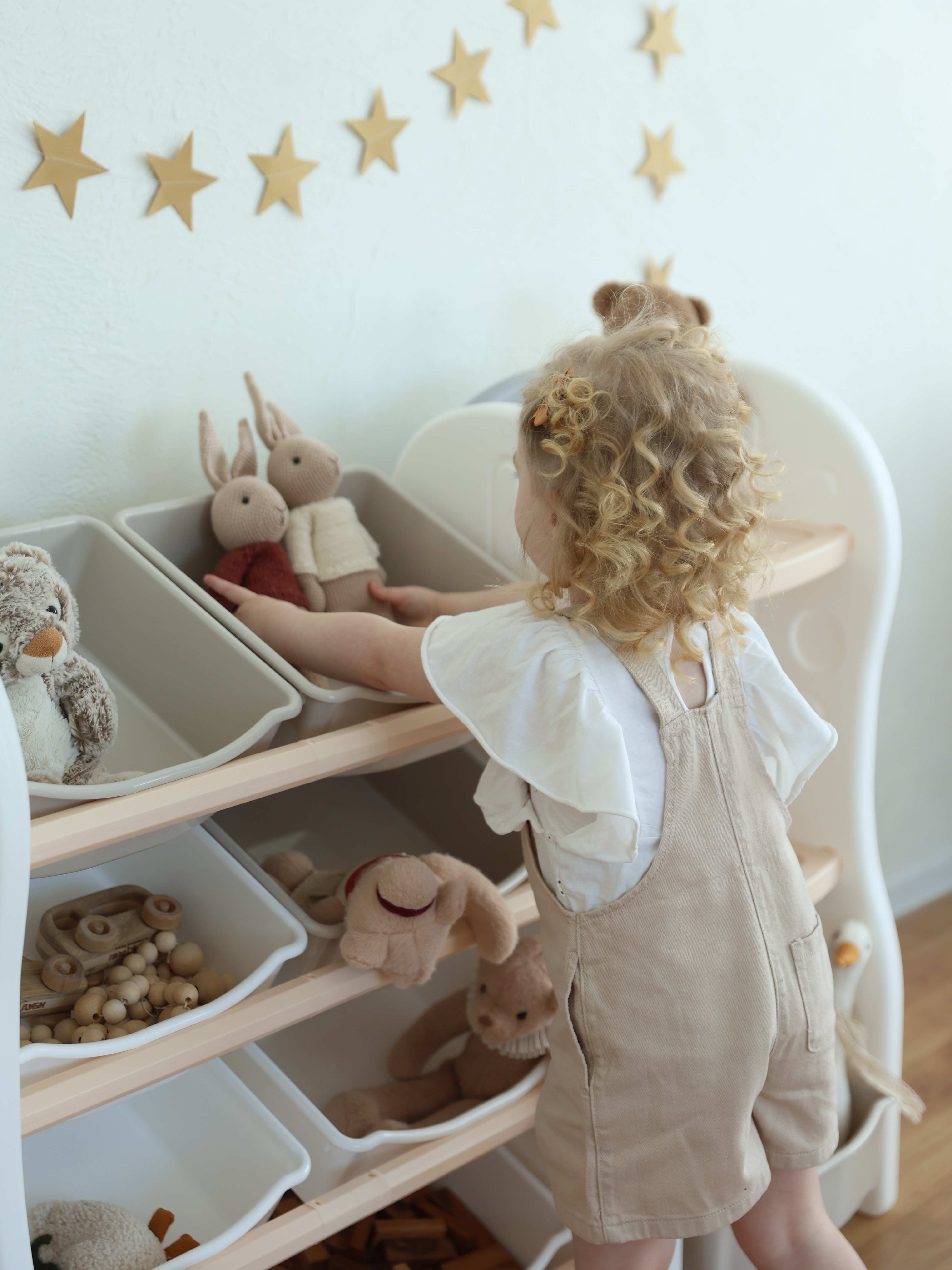 Стеллаж для игрушек Ifam DesignToy-4 бежевый - фото 18