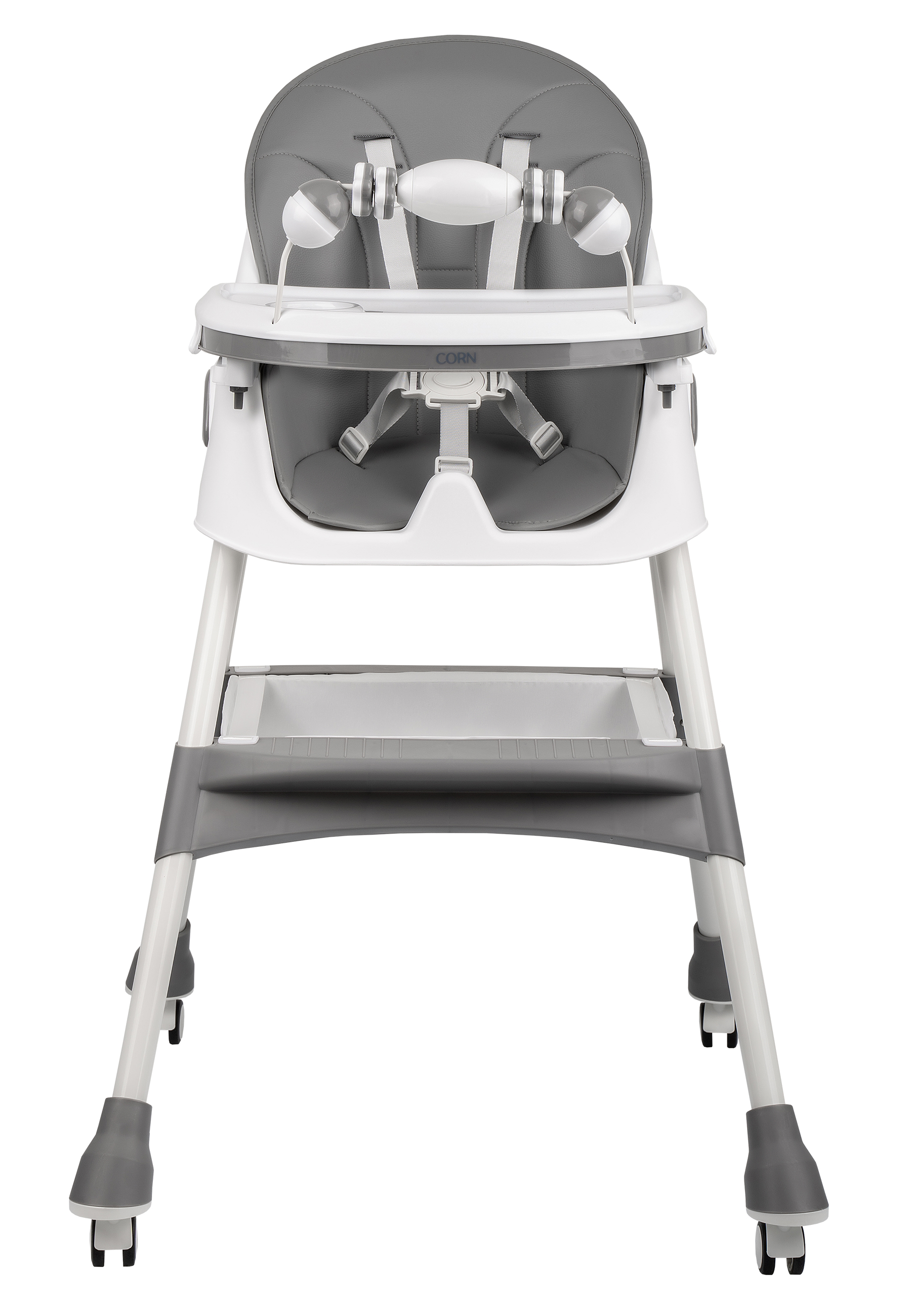 Стульчик для кормления Indigo Corn темно-серый - фото 2