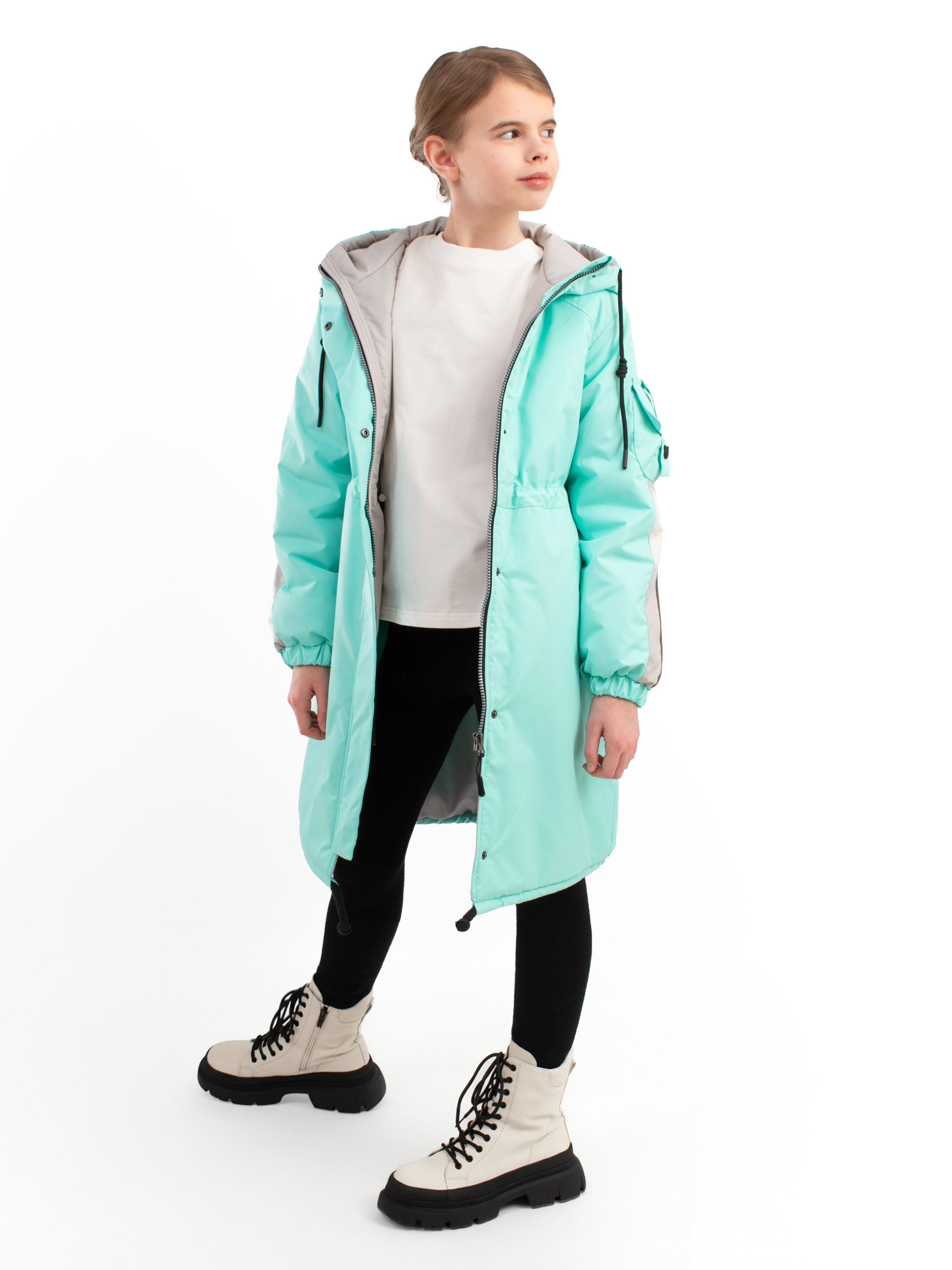 Пальто AllisZhuk 481-01/мятный - фото 11