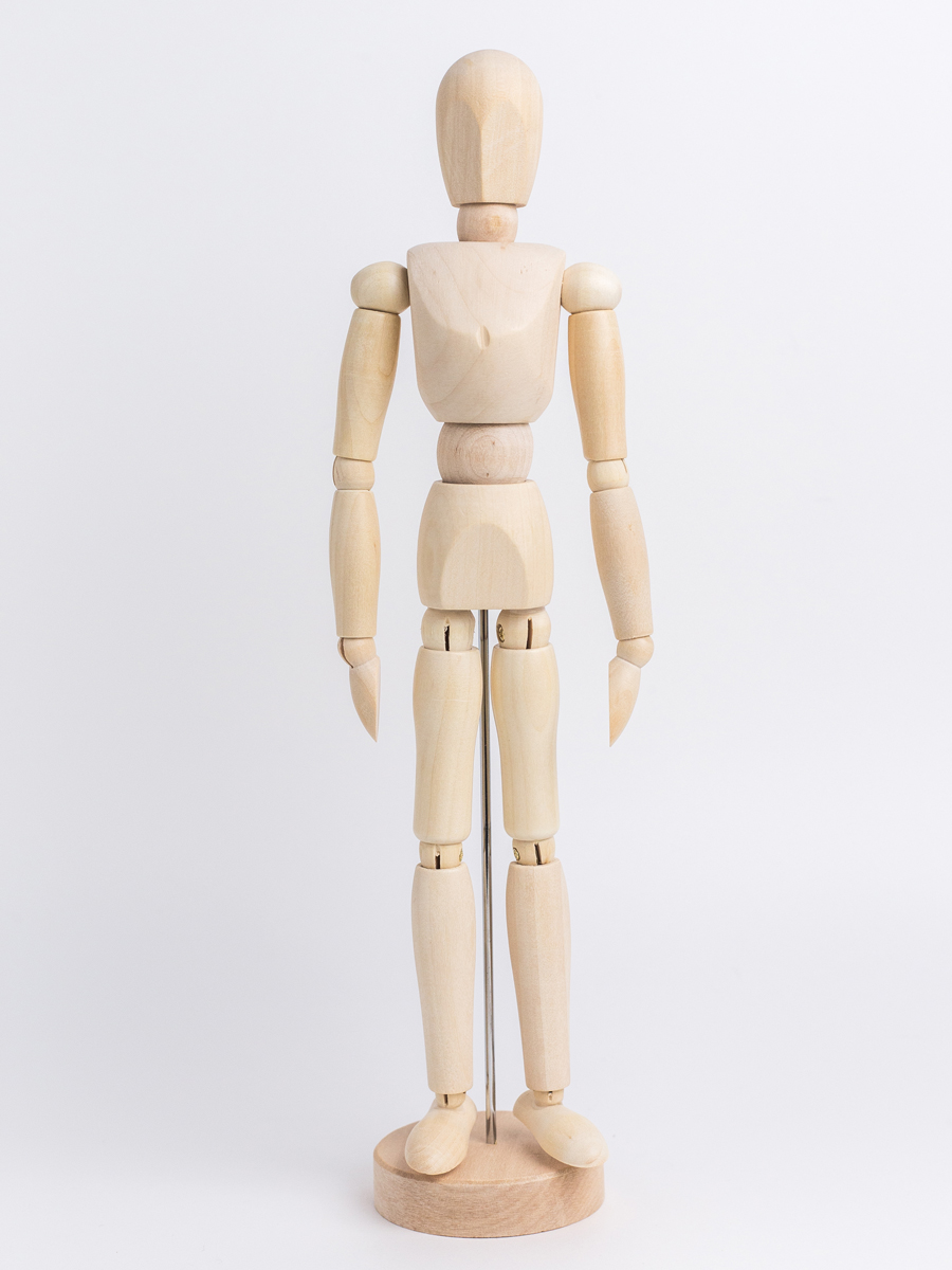 Манекен для рисования Малевичъ мужской деревянный 30 см - фото 11