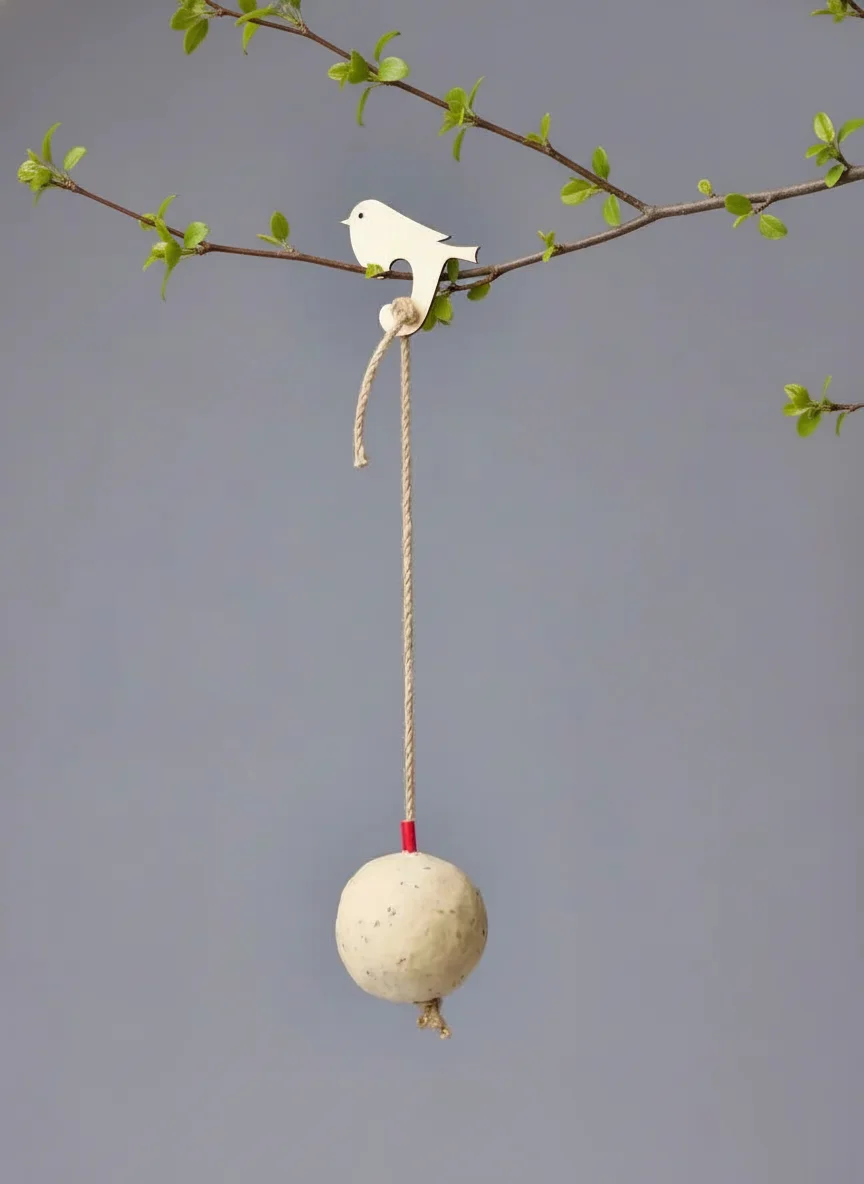 Корм для птиц ЗВЕНТА Большой жировой шар на веревке - фото 4