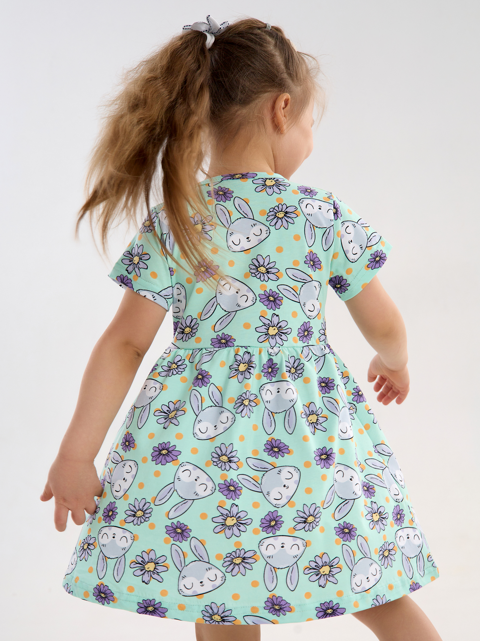 Платье YAXX 006--Платье зайка/цветы (К) - фото 4