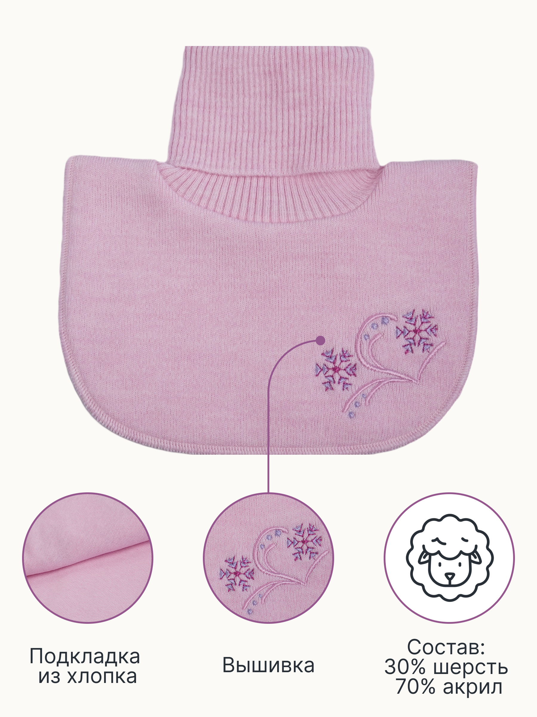 Манишка GUSTI GW24AC1202G-PINK - фото 3