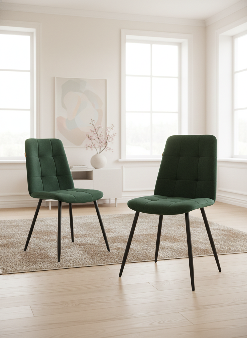 Изображение товара Стул TETCHAIR велюр, изумруд 2 шт.