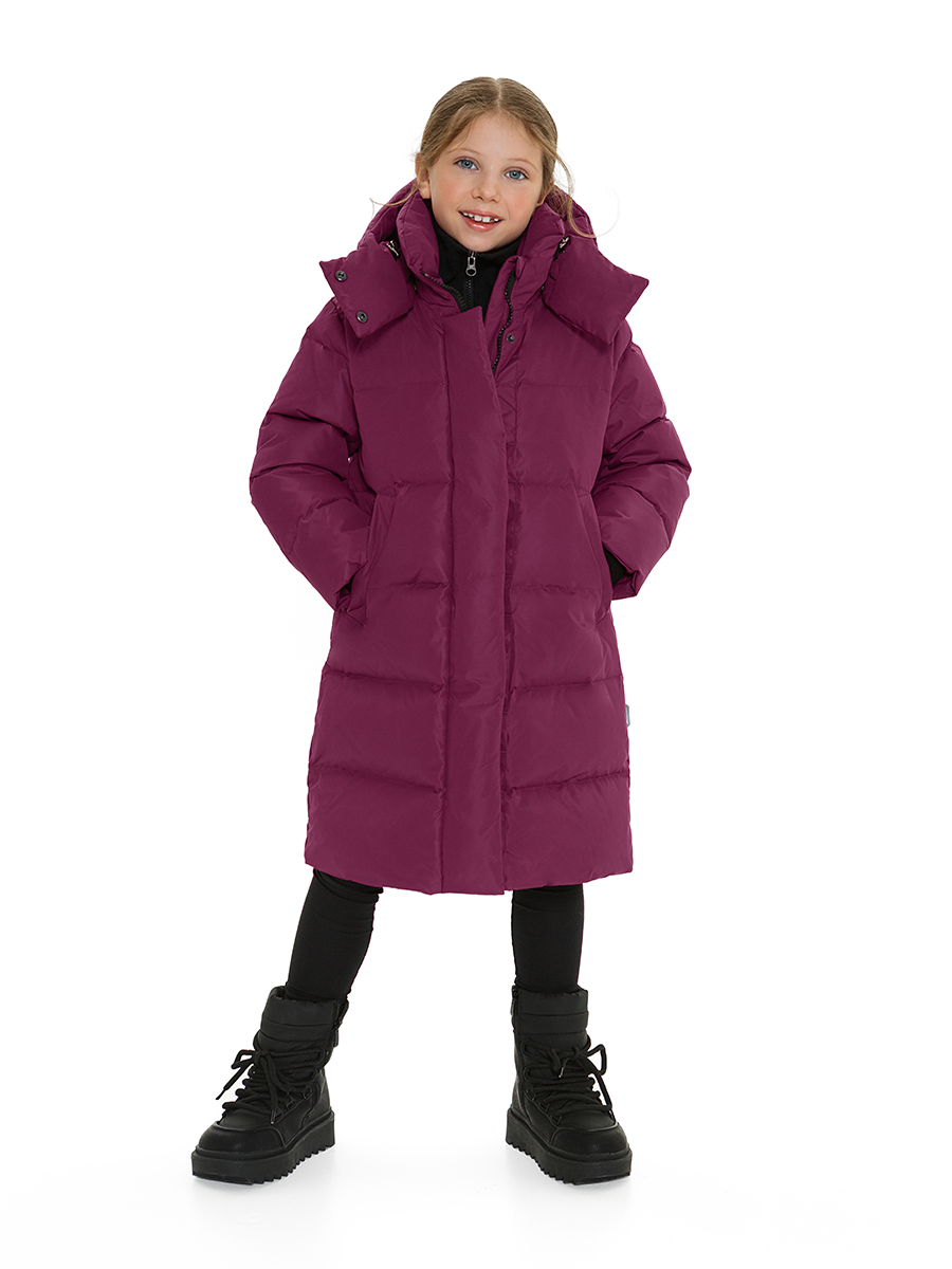 Пальто пуховое Arctiline Эми-3 3788-3 DW-23 Ежевика - фото 1