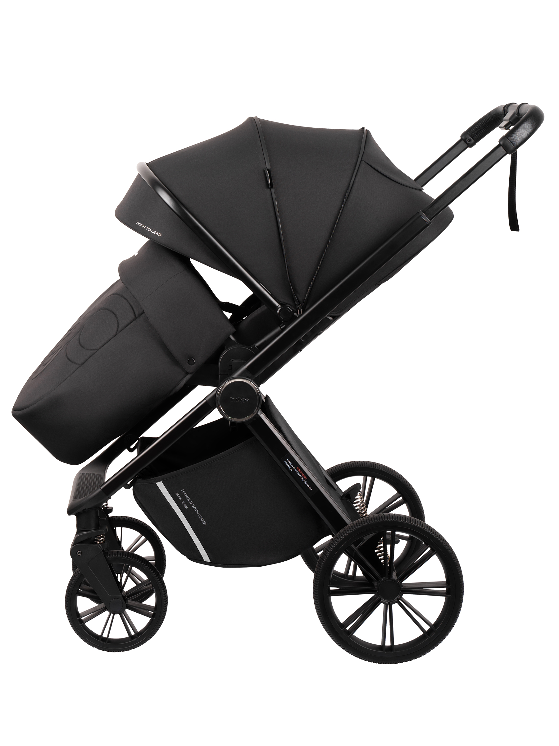 Коляска 2в1 Indigo Sting черный - фото 17