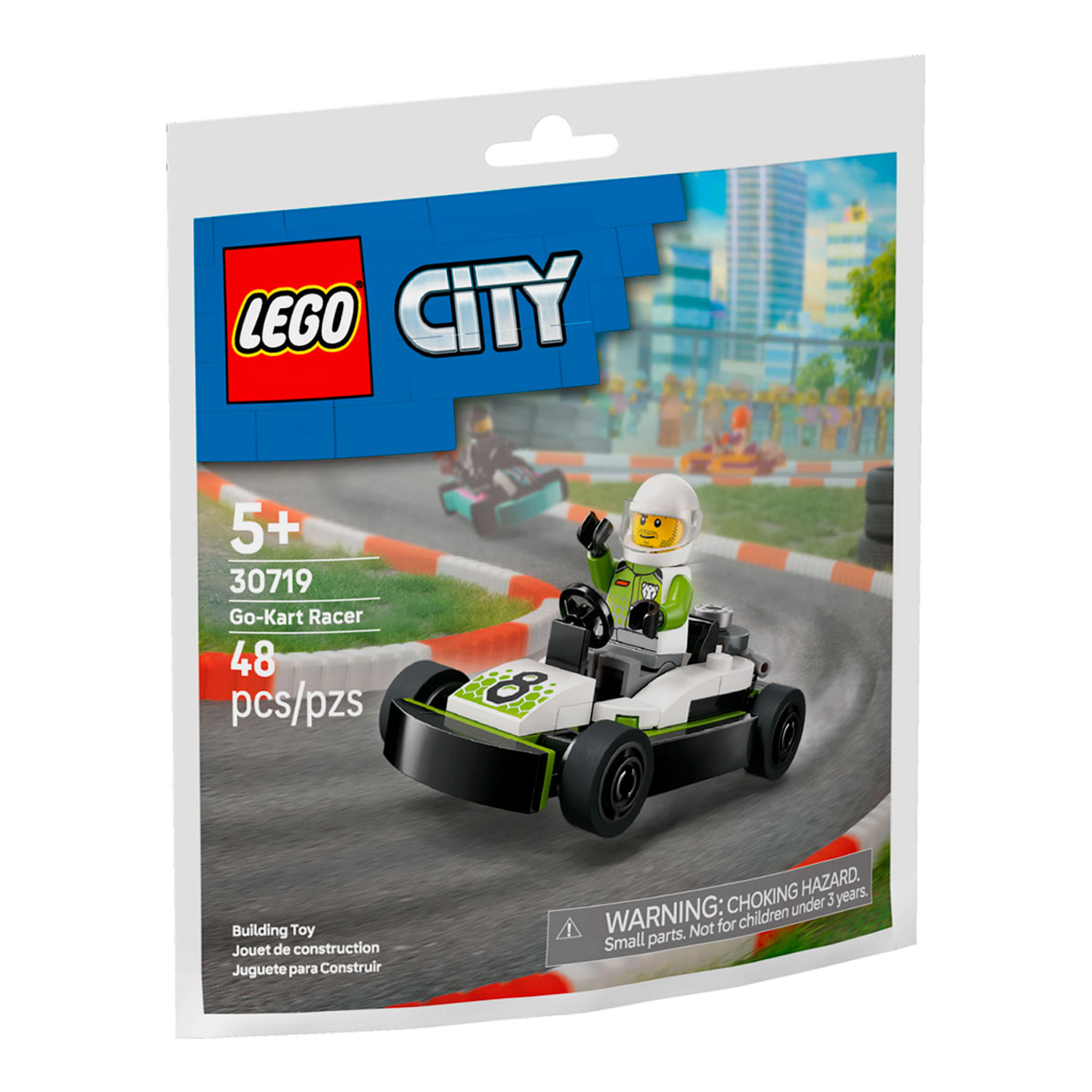 Конструктор LEGO City Гонщик на картинге 48 дет. - фото 2