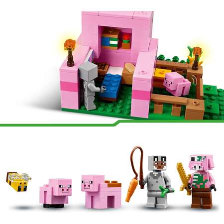 Конструктор LEGO Minecraft Домик для маленьких поросят блочный