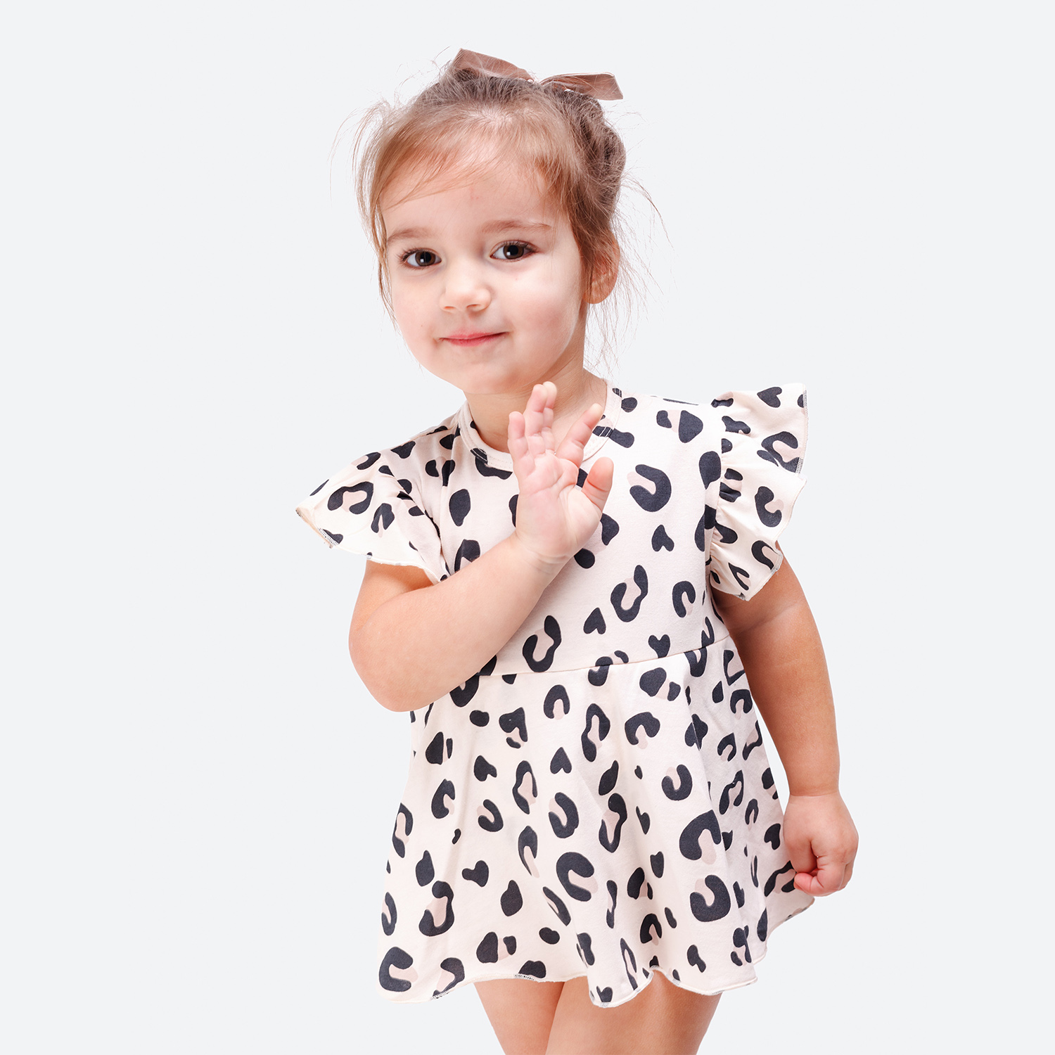 Боди-платье VEDDI 079к-21-экрю/леопард - фото 10