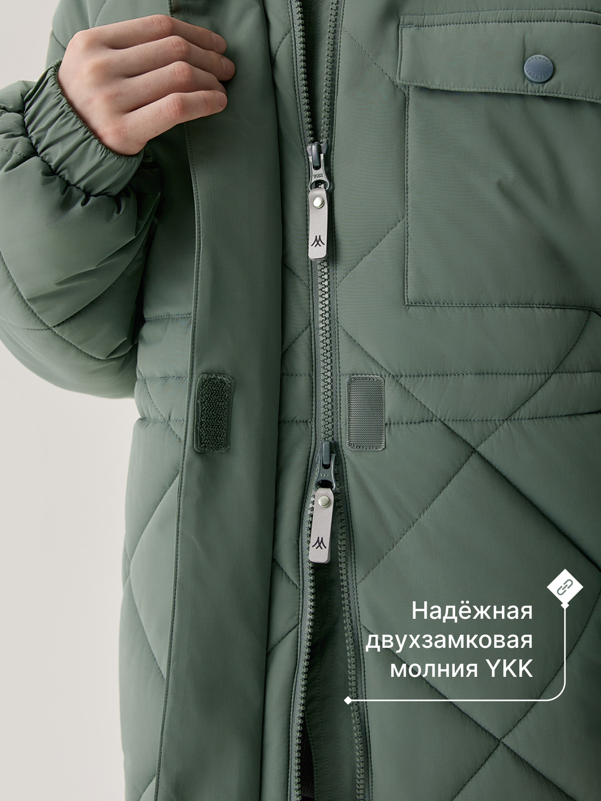 Пальто Premont SP413313KHAKI - фото 9