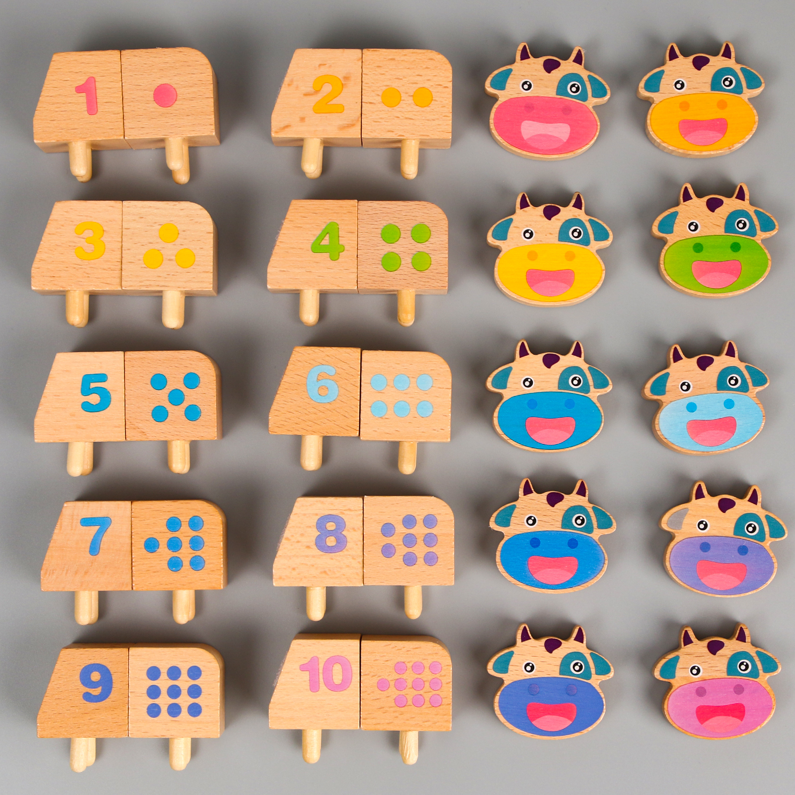 Настольная игра Sima-Land Коровки Учимся считать - фото 1