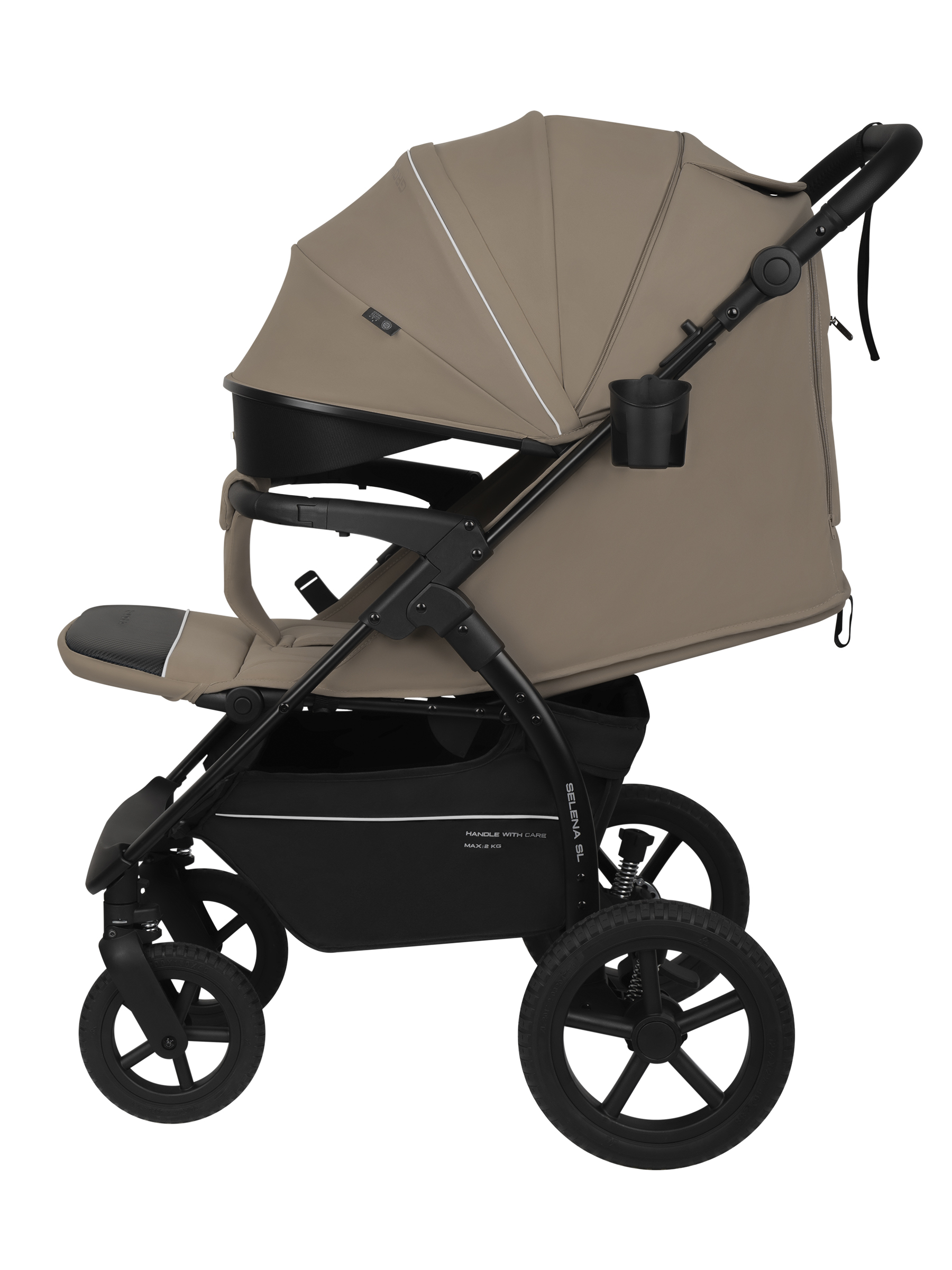 Коляска прогулочная JOVOLA Selena SL, бежевый - фото 8