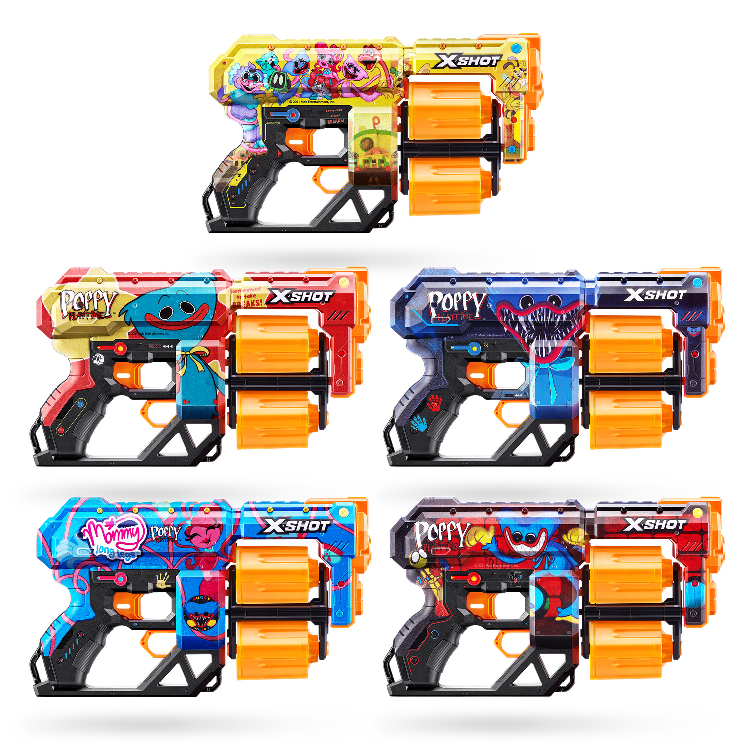 Бластер Zuru XSHOT  Skins Dread Poppy Playtime в ассортименте - фото 12