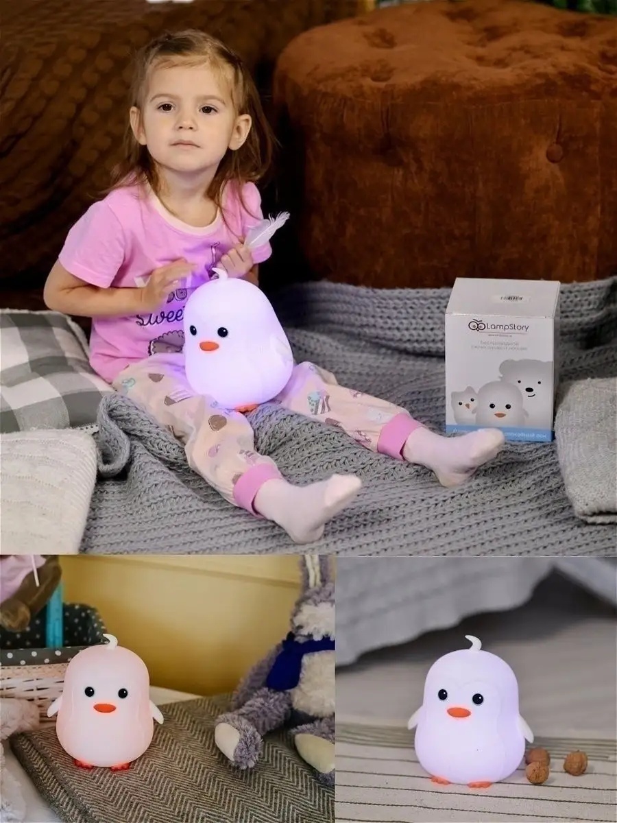 Игрушка ночник LampStory Пингвин - фото 3