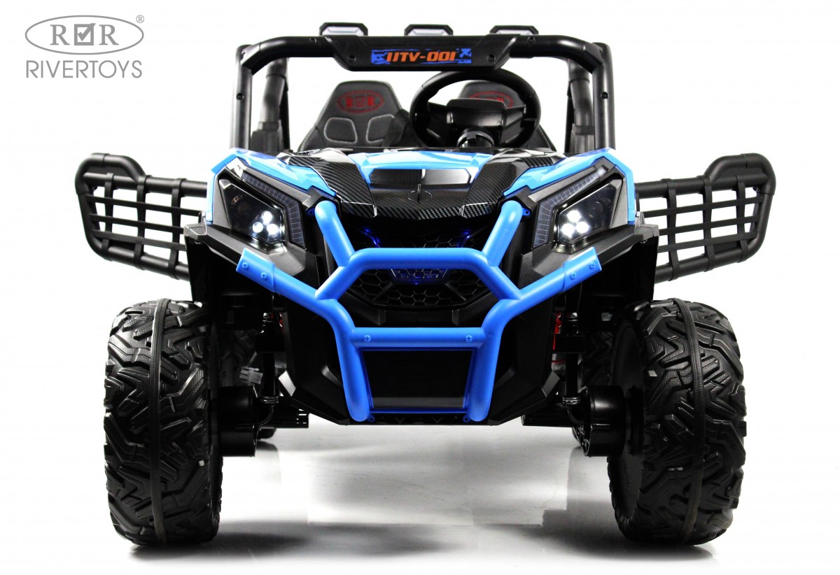 Электромобиль RIVERTOYS K777KK-LUX-BUGGY-BLUE С пультом ДУ - фото 3