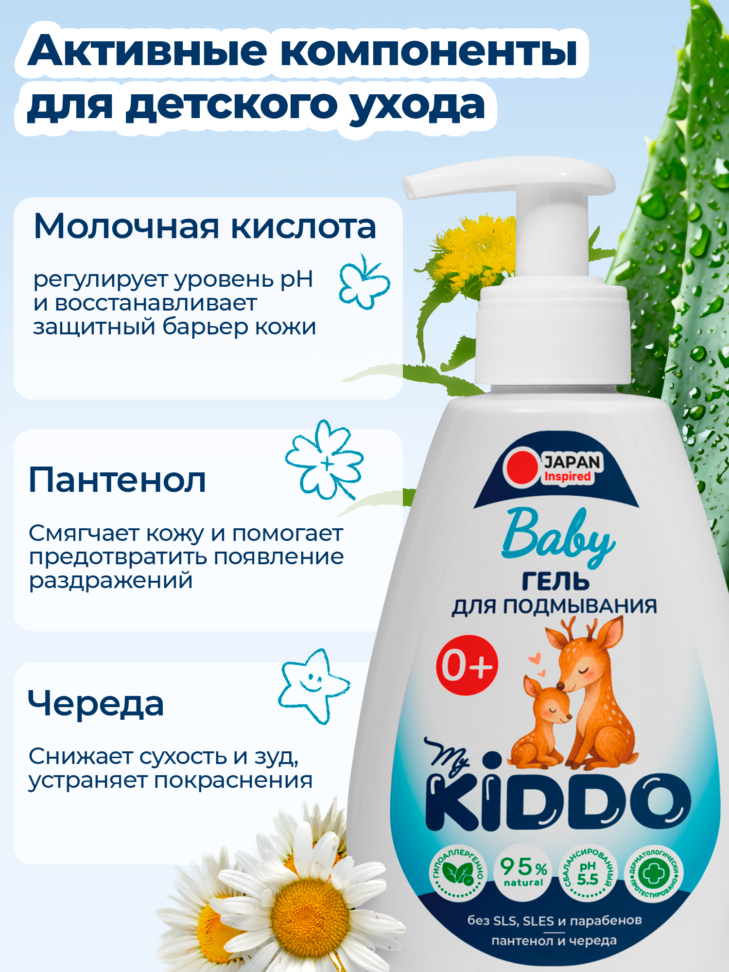 Гель MyKiddo для подмывания, детский 300 мл - фото 3