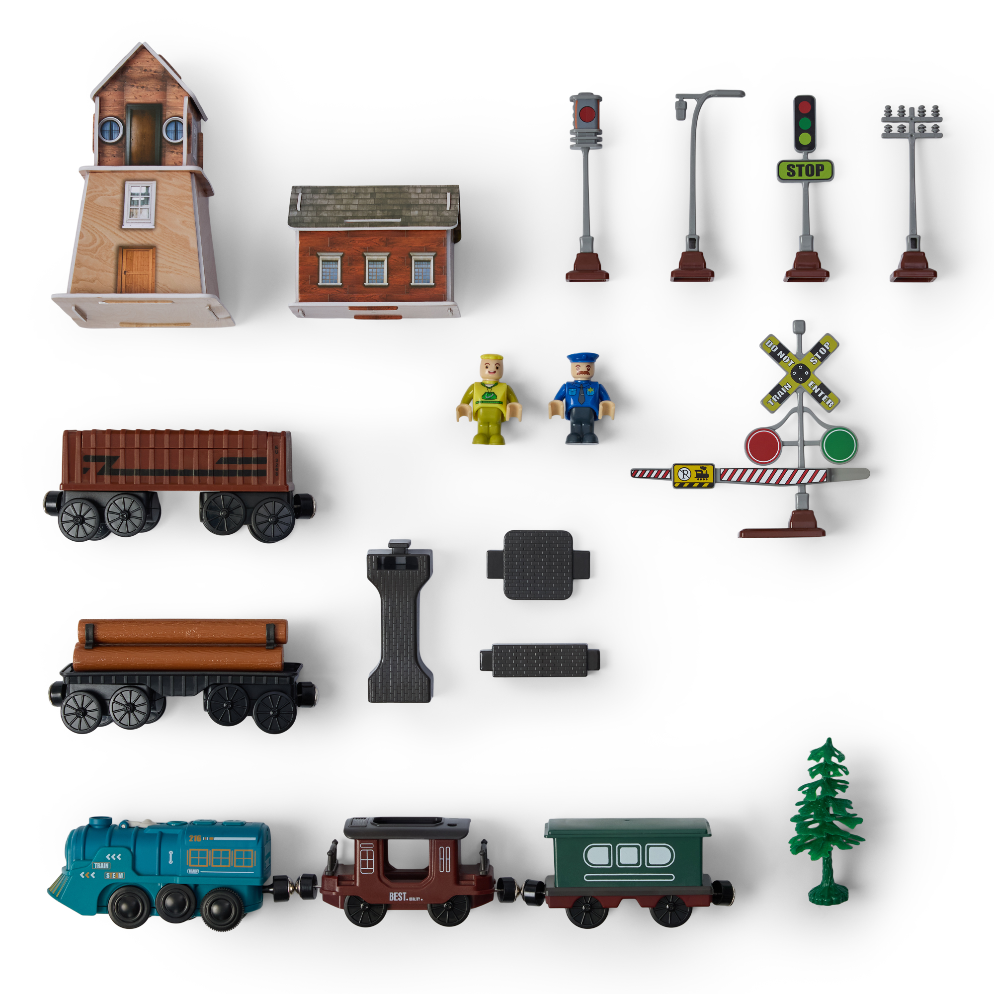 Набор железнодорожный Happy Baby 331995_grey - фото 14