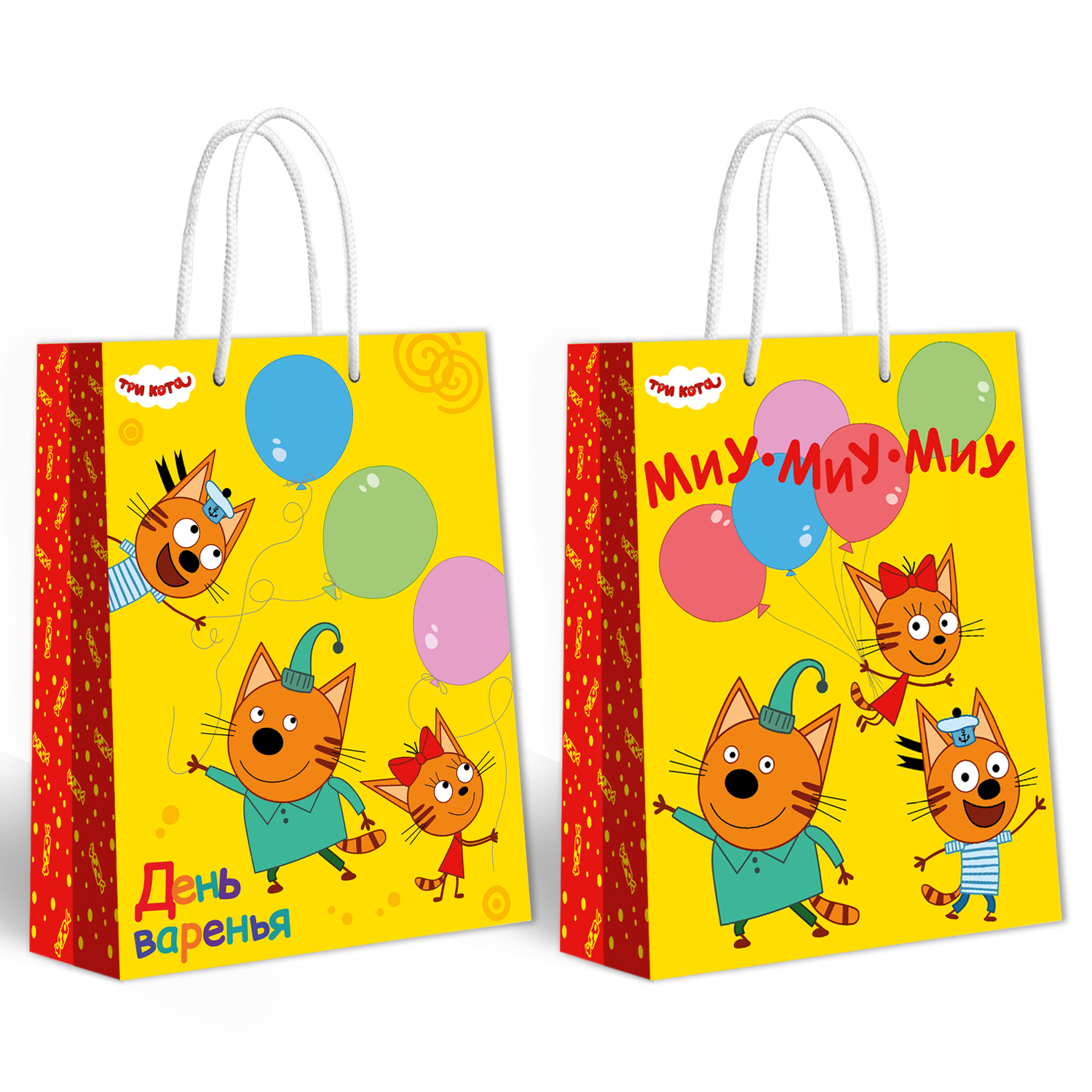 Пакет подарочный ND PLAY Три кота День Варенья 26*36см - фото 3