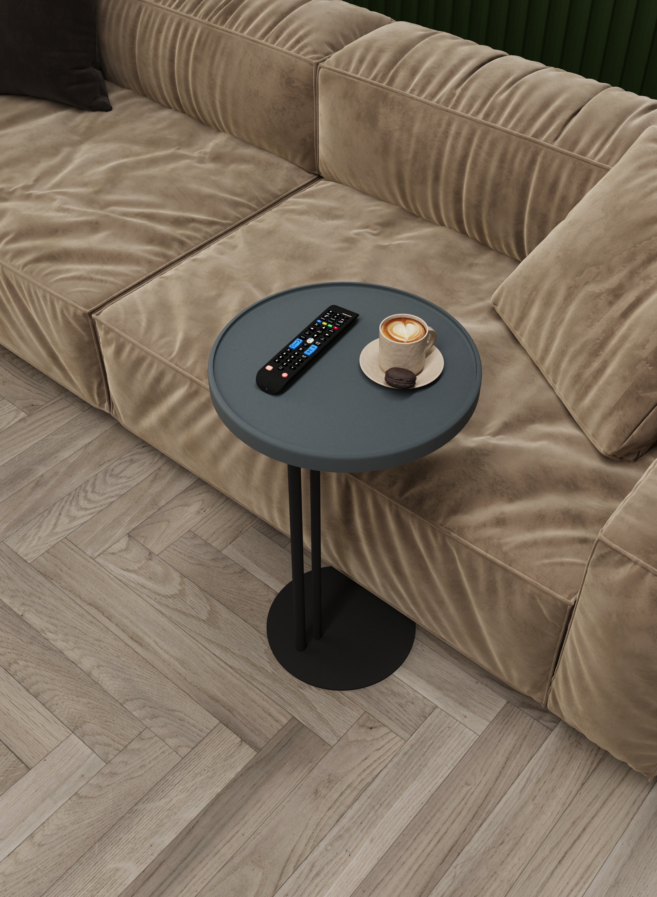 Стол журнальный SLINE Кальяри графит черный - фото 2