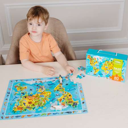 Пазл El BascoKids Карта мира классический