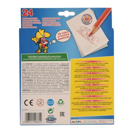 Карандаши цветные CARIOCA 24 шт.