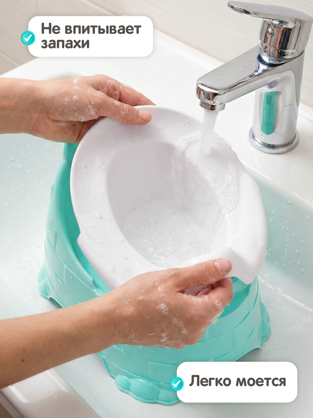 Горшок Компания Друзей голубой голубой - фото 5