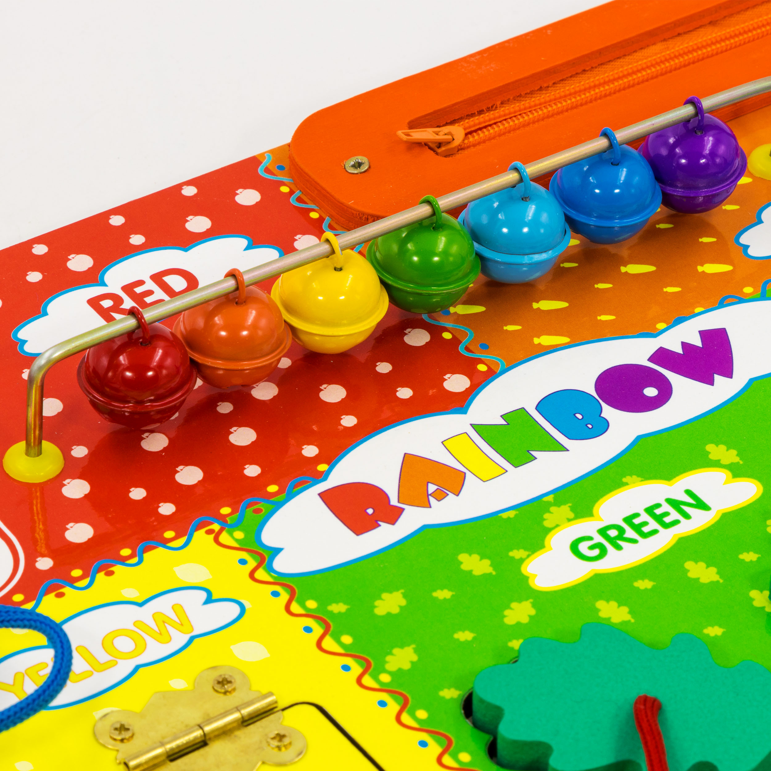 Игрушка Alatoys бизиборд РАДУГА на английском языке - фото 4