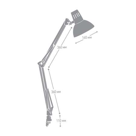 Светильник настольный Camelion KD-312 C03