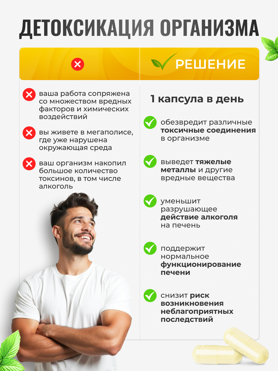 Альфа-липоевая кислота 100мг Green Leaf Formula детокс похудение энергия - фото 3