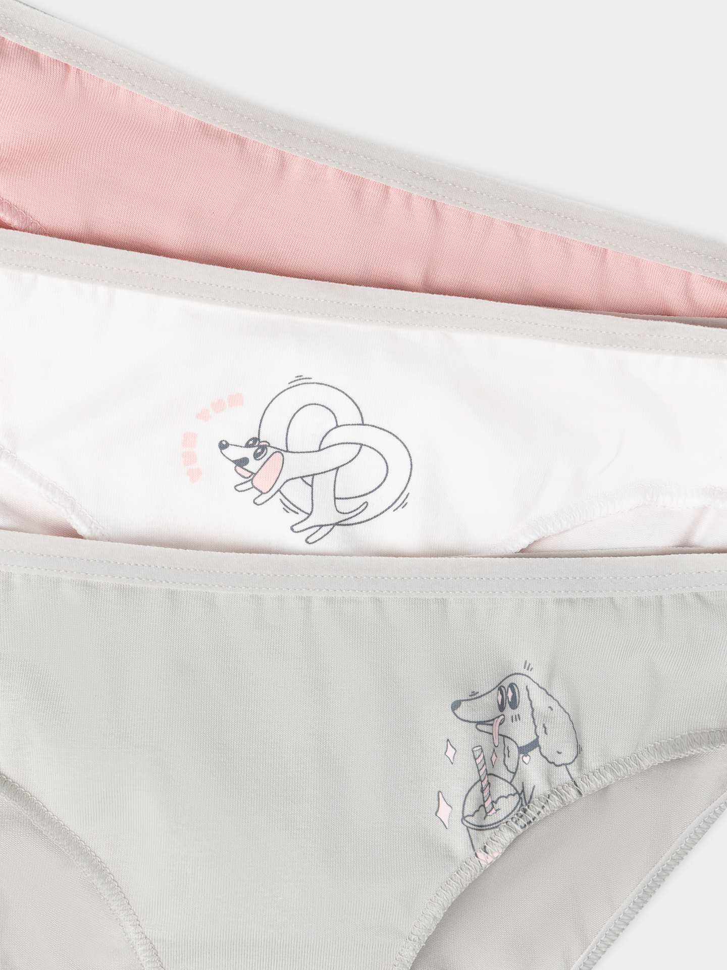 Трусы 3 шт Mark Formelle (Марк Формэль) 417742-3/св.розовый +печать1 - фото 3