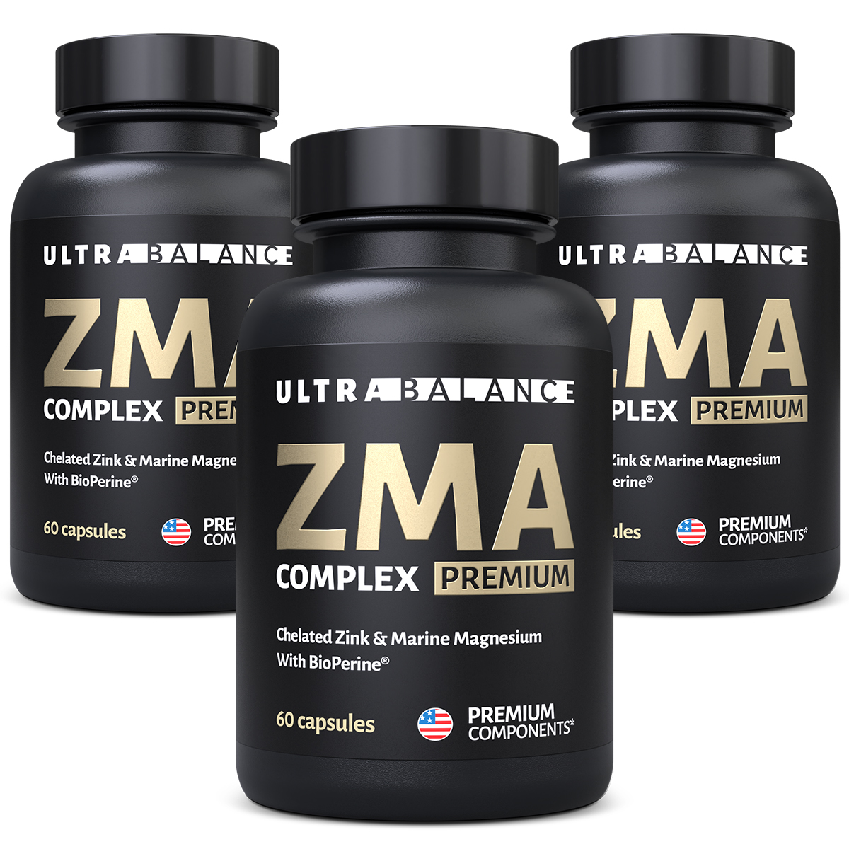 ZMA комплекс витамины UltraBalance спорт питание мультивитамины для мужчин бустер тестостерона 180 капсул - фото 1
