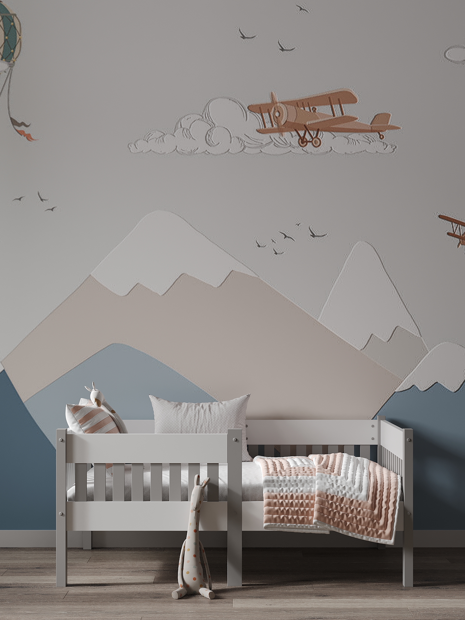 Кровать односпальная Moms charm (серый) - фото 2